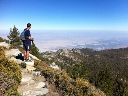 Dad's picture of me on the trail.