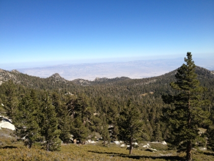 Looking down over Long Valley. You can see the tram station on the ridge. That's the easy way to get here.