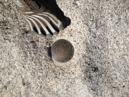 Made it to the top, in Vibrams! Despite a lot of running miles in Vibrams, this was my first hike in them. The downhill was definitely tougher than the uphill. My feet and calves were dead at the end of the day.