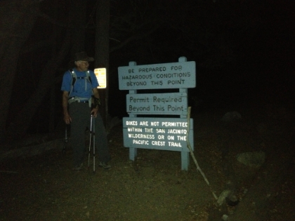 Back at the trailhead in complete darkness, illuminated only by our headlamps. Another successful day in the books. With this summit, Dad has now summited all of the Big Three (Baldy, San Jacinto, and Gorgonio) after the age of 70. Quite a feat!