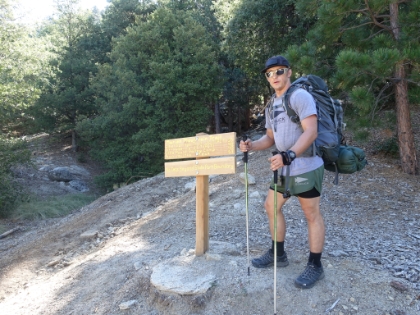 Heading out on the Marion Mtn trail. Roughly 40lbs in our pack on a beautiful day with temps in the 70s. A little cooler than lower elevations where it was almost 100.