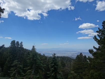 Great views of the valley below.