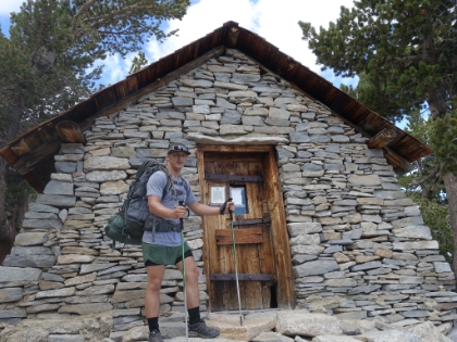Made it to the shack below the summit.