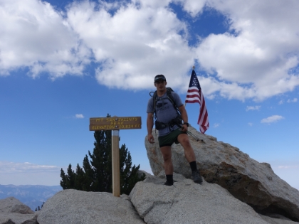 Dustin on the summit!