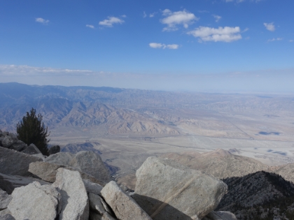 Looking down into the valley on the Palm Springs side.