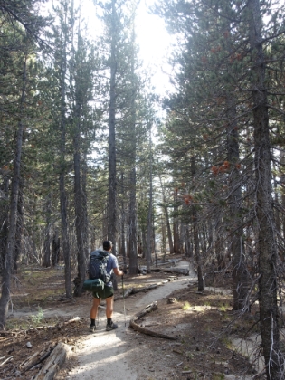 Heading back down through Little Round Valley.