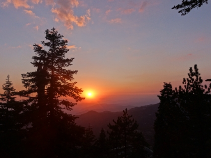 Amazing sunset! And yes, that's really what it looked like.