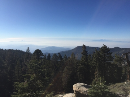 Fantastic views of Santiago and Baldy from the ridge.