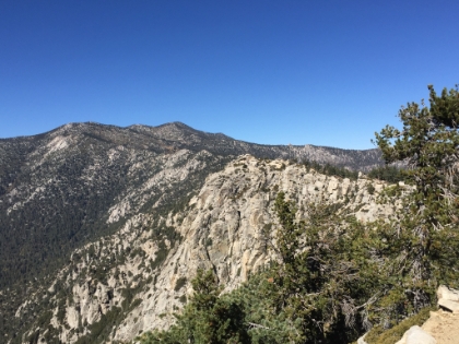 Almost to Tahquitz Peak, looking back at San Jacinto.