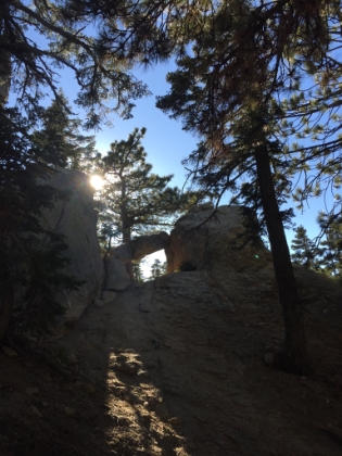 Heading back down. Cool rock formations all over the place.