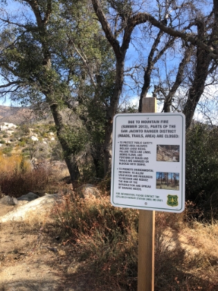 That trailhead is tough to find. It's a couple miles up a little service road from the highway. The road ends in a bunch of private property with foreboding "No Trespassing" signs. I was having trouble finding the trailhead until a redneck in Cabela gear pointed me in the right direction. You definitely get the impression you don't want to stray on to the wrong property out there. The trailhead has no sign other than this one, and the trail itself is far enough off the road that you can't see it driving by.