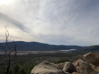 Starting to climb up off the valley floor with nice views of Lake Hemet.