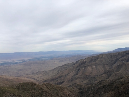Great view of the Salton Sea. That canyon is almost 7,000' down.