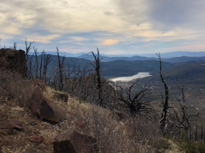 Nice Lake Hemet view from just below the summit.