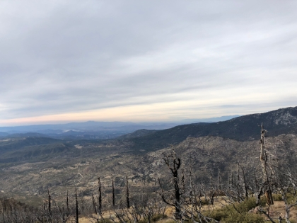 Santiago in the distance.