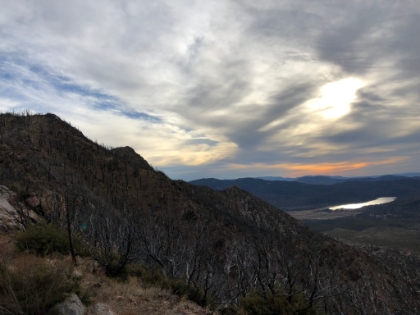 Heading back down, the sky started to show some amazing colors as the sun got low.