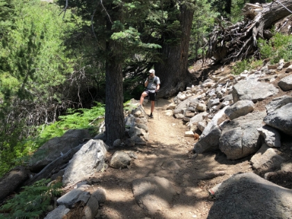 Hanging out on the way up Devil's Slide.