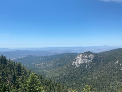 A nice look down at the valley below.