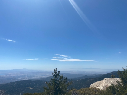 Santiago in the distance.