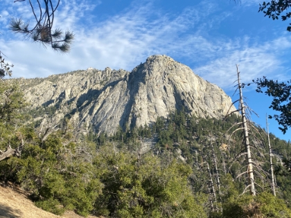 Nice views of Tahquitz Peak as we head back down.