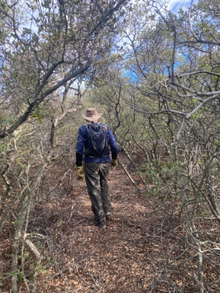 I made it back to Dad just as he was starting to call out for me. I was glad to hear his voice to know I was heading in the right direction! Now time to head back along the ridge.