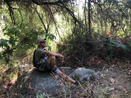 I relax for a while as well. Soon we would be back at the car in time to head into Murrieta for some Salmon pizza. We hadn't seen another human all day. End to another great day in the Santa Anas!