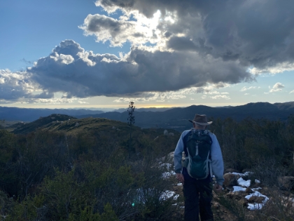 Heading back down to the Tenaja trail.