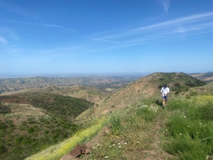 Everything was surprisingly green after fires devastated much of this area last year.