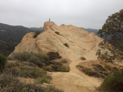 Dad's picture of me standing alone on Eagle Rock.