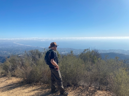 Dad on top of Unknown Peak.
