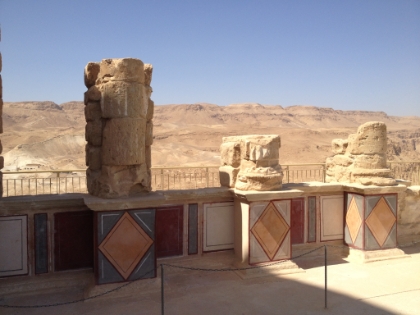 Restored stonework and the amazing view.