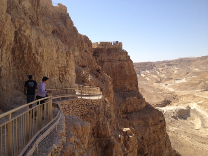 Great picture of the walkways carved into the side of the cliff. This fortress was definitely impregnable except for the front door.