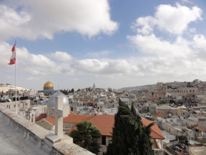 The rooftop of the Austrian hospice, one of the most amazing views in the Old City.