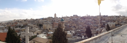 A panoramic view from the rooftop.