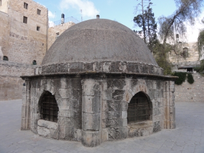 An interesting building near the church.