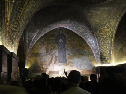 The chapel where Mary Magdelene wept for Jesus at the cross and later met him after his resurrection.