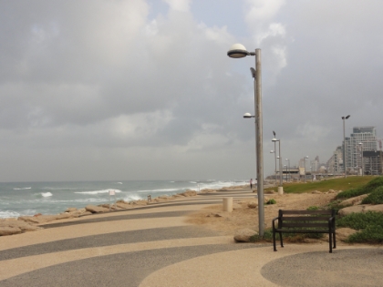 Looking North along the boardwalk to downtown.