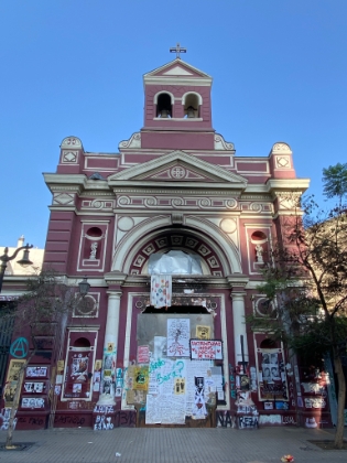 Even the churches are not immune to the anti-government messages.