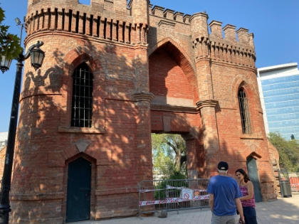 Then we drive up Cerro Santa Luc&iacute;a, which has served as both an important religious and military location over the centuries, including Fort Hildago in the 1800s.