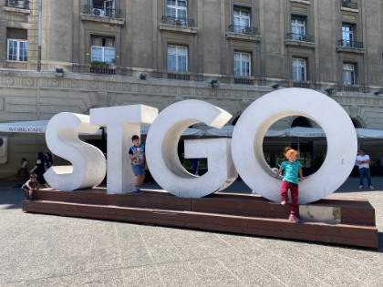 STGO is the local abbreviation for Santiago.