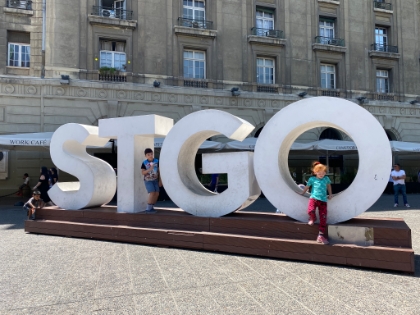 STGO is the local abbreviation for Santiago.