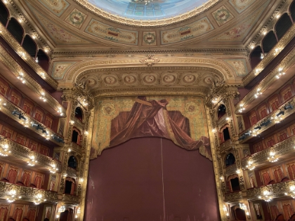 Then we got to see the theater itself, which is considered acoustically to be one of the 5 best theaters in the world. It is truly impressive.