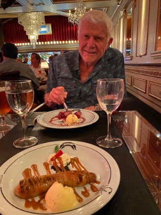 The food was amazing, and the show was even better.