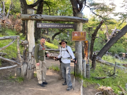 We're driven up a dirt road out of town to a trailhead for the Laguna de los Tres loop. It's supposed to one of the most iconic trails in Patagonia. It definitely did not disappoint.