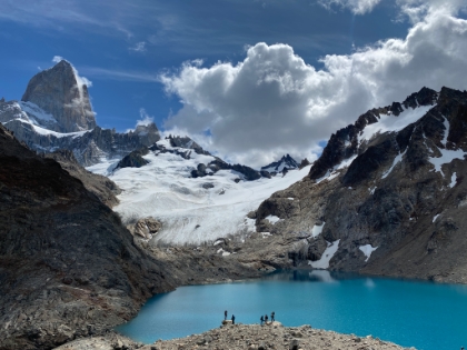 I scampered up a little hill near the lake for one last epic view. Then it was time to head back down. Evidently our guide Cecilia was starting to get worried about me.