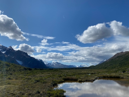 A look down the valley as we head towards Laguna Madre.