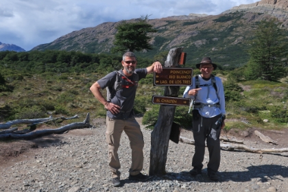 Getting ready to take the junction back to El Chalt&eacute;n by way of Lagunas Madre y Hija.