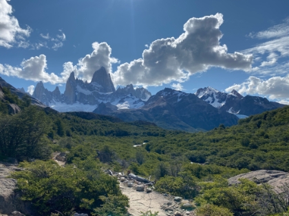 Looking back at one of the last views of Fitz Roy.