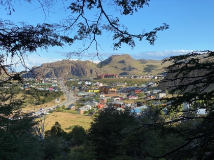 El Chalt&eacute;n comes into view as we're almost down.