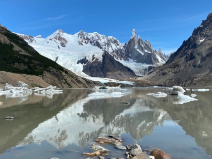 The view from lake level. I'd be hard pressed to decide which was the better payoff view between yesterday and today.